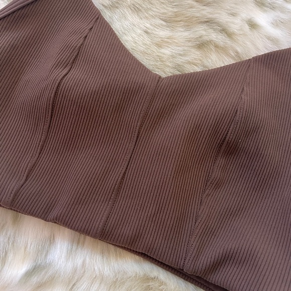 Aerie Brown Ribbed Bralette - Picture 4 of 5
